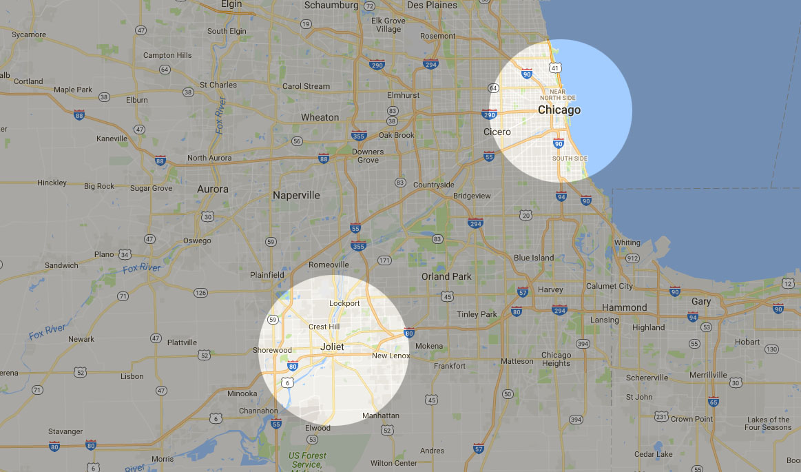 Joliet Truck Parking Chicago Illinois Map